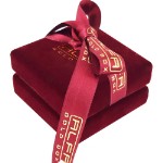 Коробка для Квадратное ожерелье - ювелирные футляры с логотипом вашего бренда Alfa Gold Box KMSCK14