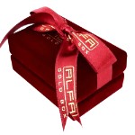 Коробка для Обручальные кольца - ювелирные футляры с логотипом вашего бренда Alfa Gold Box KMSCK2