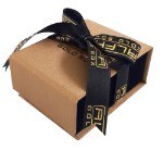 Коробка для Ожерелье - ювелирные футляры с логотипом вашего бренда Alfa Gold Box KRM3