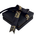 Коробка для Квадратное ожерелье - ювелирные футляры с логотипом вашего бренда Alfa Gold Box KST14