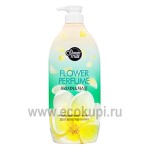 Корейский парфюмированный гель для душа жасмин Kerasys Shower Mate Flower Perfume Body Wash Jasmine 900 мл