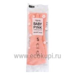 Перчатки латексные хозяйственные розовые размер S Myungjin Rubber Glove Mj Pink 1 пара
