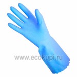Перчатки из ПВХ с хлопковым напылением Myungjin Hygienic Glove PVC 1 пара