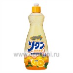 Японская жидкость для мытья посуды сладкий апельсин KANEYO Orange 600 мл