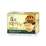 Корейское отшелушивающее и питающее мыло для тела с 5 злаками MUKUNGHWA Grain Body Soap 100 гр