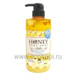 Жидкое мыло для тела с экстрактом меда и молока DAIICHI Honey Body Soap Milk-in Type 500 мл