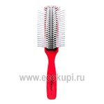 Японская профессиональная щетка для укладки волос красная Vess Blow Brush С-130