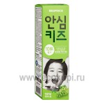 Корейская детская зубная паста без фтора - виноград LG Perioe Safe Kids от 3-х до 7 лет 80 гр