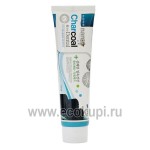 Корейская зубная паста с серебром и бамбуковым углем отбеливающая Hanil NANO Charcoal Dental Toothpaste 180 гр