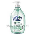 Корейское средство для мытья посуды концентрированное Свежий шпинат CJ LION Chamgreen Spinach 965 мл
