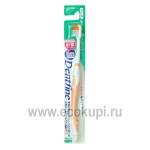 Зубная щетка с компактной чистящей головкой и щетинками разного уровня жесткая CREATE Dentfine Tapered 1 шт
