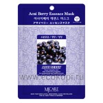 Корейская маска для лица тканевая асаи MjCare Acai Berry Essence Mask 23 гр
