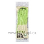 Перчатки латексные хозяйственные двухцветные размер M Myungjin Rubber Glove Two Tone 1 пара