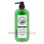 Шампунь на основе натуральных растительных компонентов с экстрактом бурых водорослей для сильно поврежденных волос Junlove Natural Herb Shampoo 1000 мл