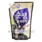 Корейское средство для мытья посуды бамбуковый уголь Kerasys Soonsaem Bamboo Charcoal 1200 мл запасной блок