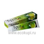Корейская гелевая зубная паста для здоровья десен восточный чай Kerasys Dental Clinic 2080 Chungeun Cha Gum Care 130 гр