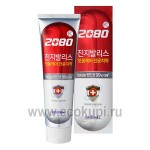 Корейская антибактериальная зубная паста с экстрактом гинкго билоба сильный мятный вкус Kerasys Dental Clinic 2080 K Original 120 гр