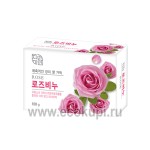 Корейское мыло для сияния кожи с дамасской розой Mukunghwa Rose Beauty Soap 100 гр