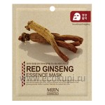 Корейская маска для лица тканевая красный женшень Mijin Red Ginseng Essence Mask 25 гр