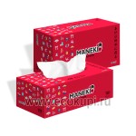 Японские салфетки бумажные двухслойные премиум Maneki Premium Red 250 шт в упаковке