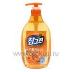 Корейское средство для мытья посуды с экстрактом японского мандарина CJ LION Chamgreen 965 мл