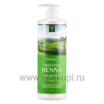 Оздоравливающий бальзам для волос с зеленым чаем и хной Deoproce Rinse Green Tea Henna Pure Refresh 1000 мл