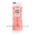 Перчатки латексные хозяйственные розовые размер L Myungjin Rubber Glove Mj Pink 1 пара