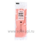 Перчатки латексные хозяйственные розовые размер М Myungjin Rubber Glove Mj Pink 1 пара