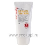 Корейский витаминизированный солнцезащитный крем FarmStay Dr-V8 Vita Sun Cream SPF50/PA+++ 70 мл