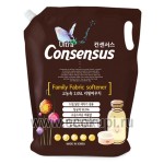 Суперконцентрированный кондиционер для белья для всей семьи аромат детской присыпки Consensus Fabric Softener 2,05 л мягкая упаковка