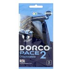 Станок для бритья 2 лезвия одноразовый фиксированная головка Dorco Pace 2 Disposable TN5B200BL 5 шт
