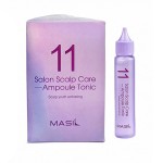 Освежающий ампульный тоник для кожи головы Masil 11 Salon Scalp Care Ampoule Tonic 30 мл * 14 шт