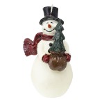 Свеча декоративная Festive snowman из коллекции New Year Essential