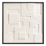 Панно декоративное с эффектом 3D Minimalism Square, с черной рамой, 60х60 см