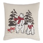 Подушка декоративная Festive bears из коллекции New Year Essential, 45х45 см