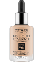 CATRICE - Тональная основа HD Liquid Coverage Foundation, 030 Sand Beige песочный, 30 мл