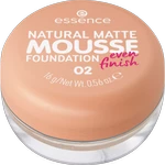 Essence - Тональная основа мусс Natural Matte Mousse Foundation, 02, 16 г