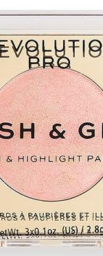 Revolution PRO - Румяна, бронзер и хайлайтер 3 в 1 Blush &amp; Glow, Peach Glow, 3×2.8 г