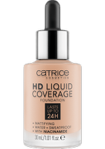 CATRICE - Тональная основа HD Liquid Coverage Foundation, 020 Rose Beige розовый беж, 30 мл