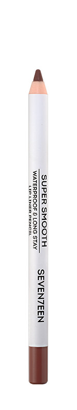 Seventeen - Карандаш для губ водостойкий с витамином Е Super Smooth WP Lip Liner, 02 розовый