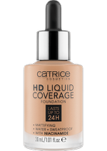 CATRICE - Тональная основа HD Liquid Coverage Foundation, 040 Warm Beige темно-бежевый, 30 мл