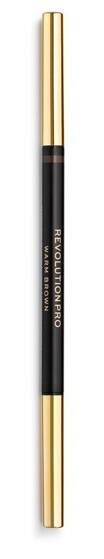 Revolution PRO - Контурный карандаш для бровей со щеточкой define and fill brow pencil - Warm Brown