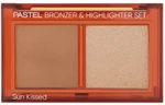 PASTEL Cosmetics - Бронзер и хайлайтер Bronzer &amp; Highlighter Set Sun Kissed, 01 Natural Bronze &amp; Soft Glow, 2×4.3 г