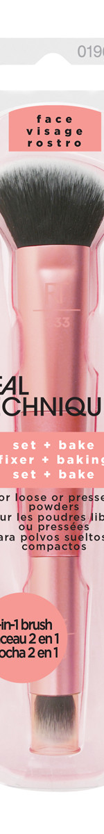 Real Techniques - Кисть для пудры 2 в 1 Set + bake