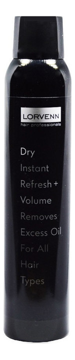 LORVENN - Сухой шампунь для всех типов волос Dry Instant Refresh + For All Hair Types, 200 мл