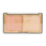 Revolution PRO - Палетка для макияжа лица: бронзер/хайлайтер Sculpt &amp; Glow Palette Light-Medium, 16 г