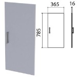 Дверь ЛДСП низкая “Монолит”, 365х16х785 мм, цвет серый, ДМ41.11