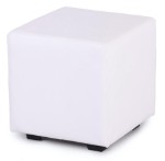 Банкетка (пуфик) куб белый ПФ-01