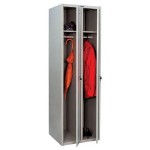 Шкаф металлический для одежды ПРАКТИК “LS-21”, двухсекционный, 1830х575х500 мм, 29 кг