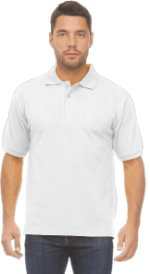 Рубашка ПОЛО белая (ХХХХХL (60))